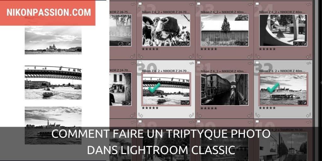 Comment faire un triptyque photo dans Lightroom Classic ?