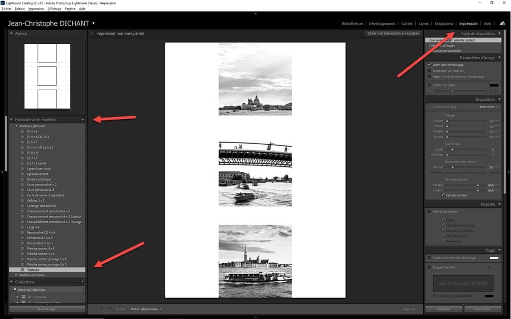 Comment faire un triptyque photo dans Lightroom Classic ?