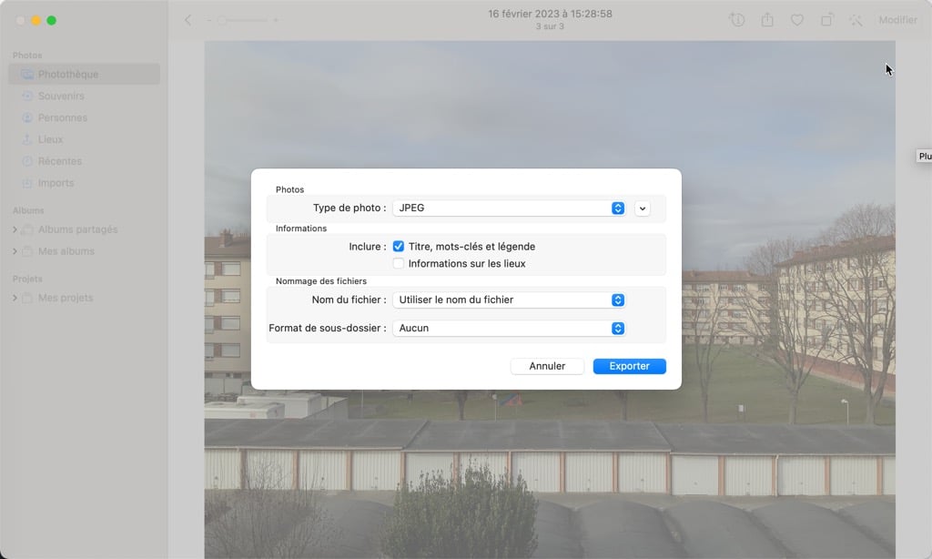 Convertir le HEIC en JPG sur Mac