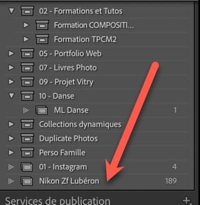 Lightroom Classic collection synchronisée