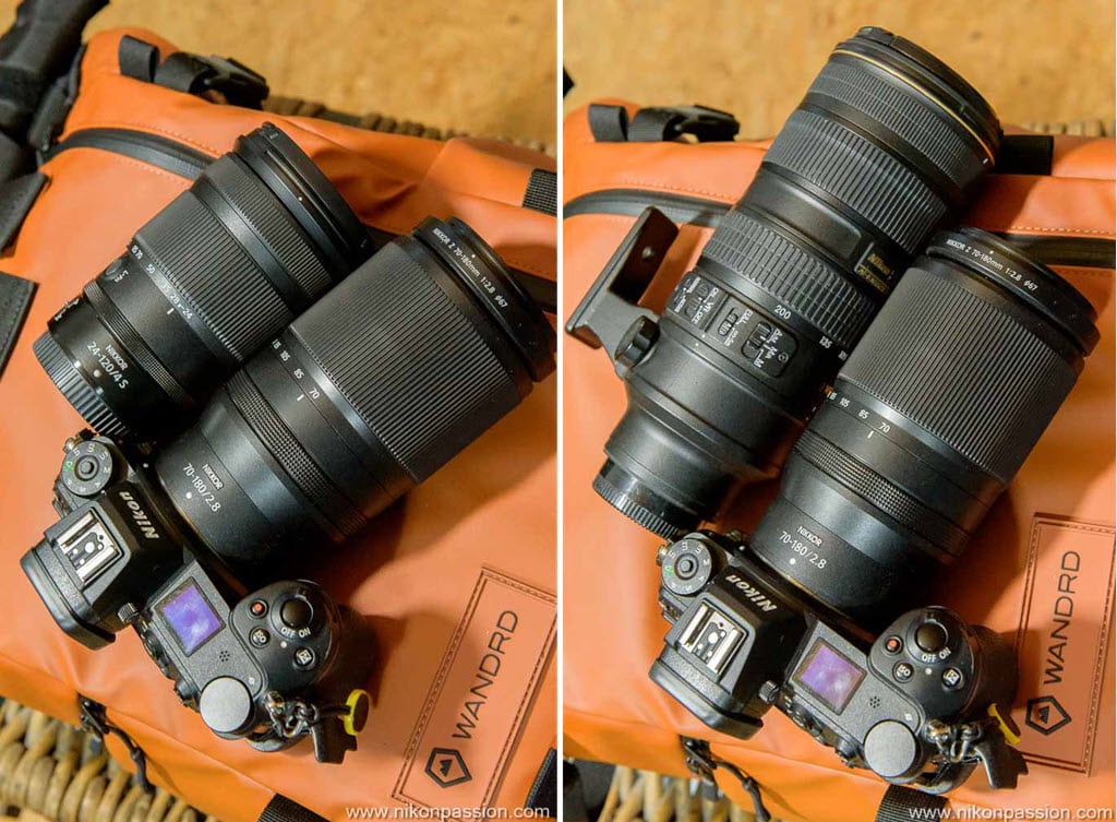 Comparaison NIKKOR Z 70-180 mm f/2.8 vs. NIKKOR Z 24-120 mm f/4 VR S