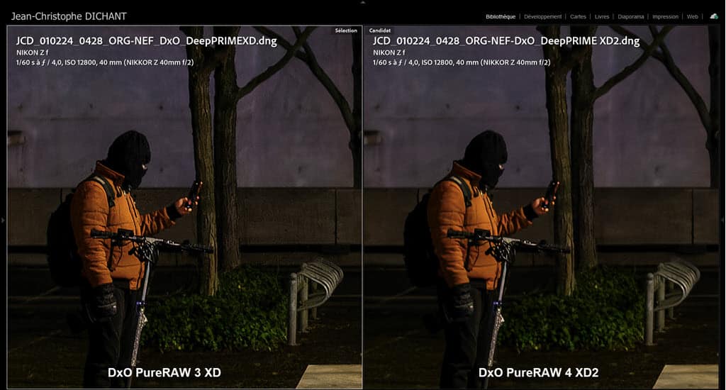 DxO PureRAW 3 XD vs DxO PureRAW 4 XD2