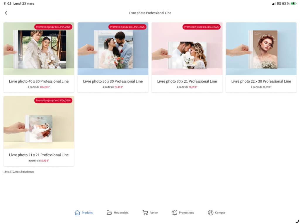 Test livre photo Saal Digital Professional Line