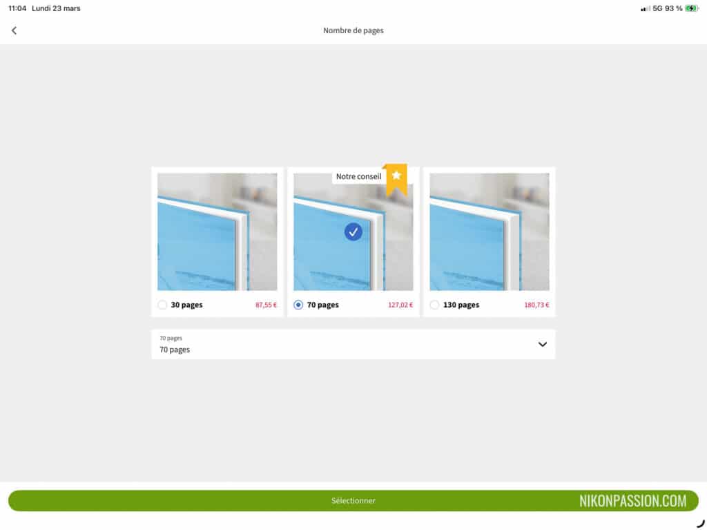 Test livre photo Saal Digital Professional Line