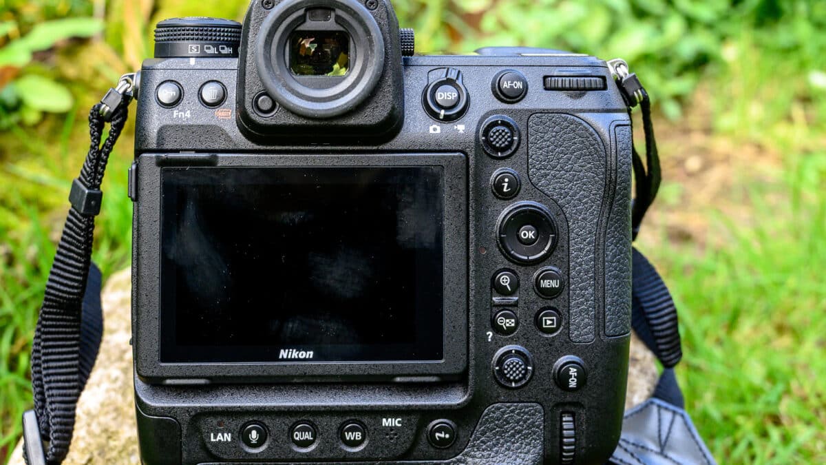 Face arrière et viseur du Nikon Z9