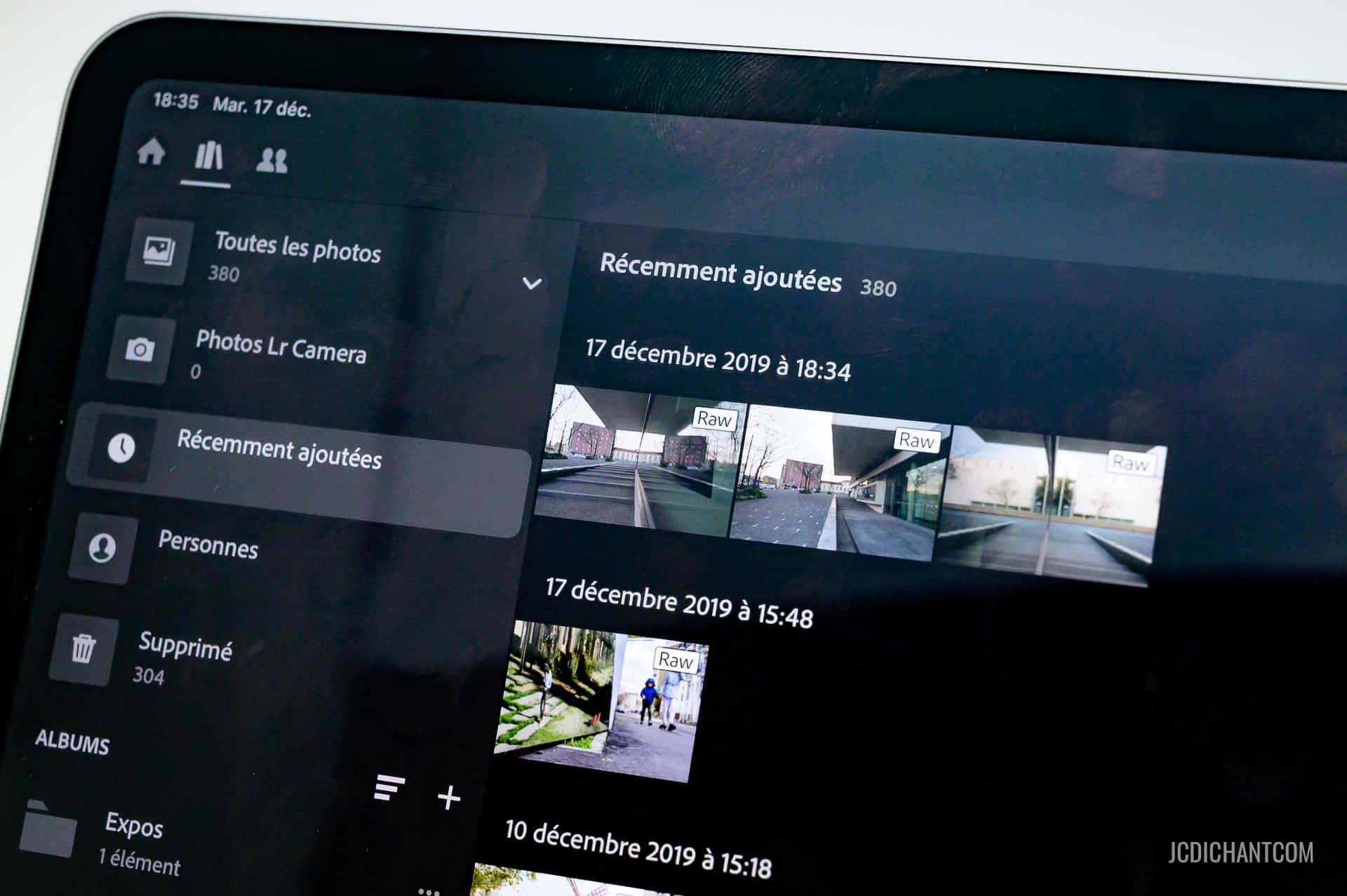 Utiliser Lightroom sur tablette avec Lightroom Mobile - photo (©) JC Dichant